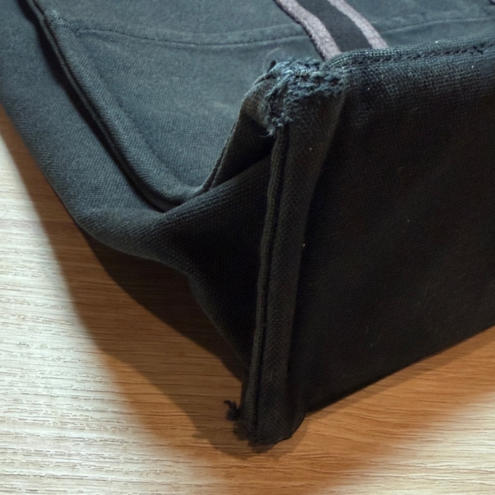 Hermes Black and Brown Canvas Tote - Picture 7 of 7